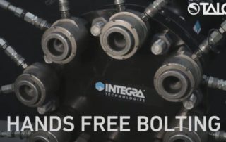 Hands Free Bolting and Talon Logo Over Bolt Tensioning Image